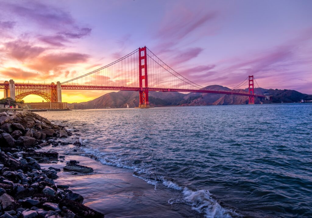 Golden Gate bridge view