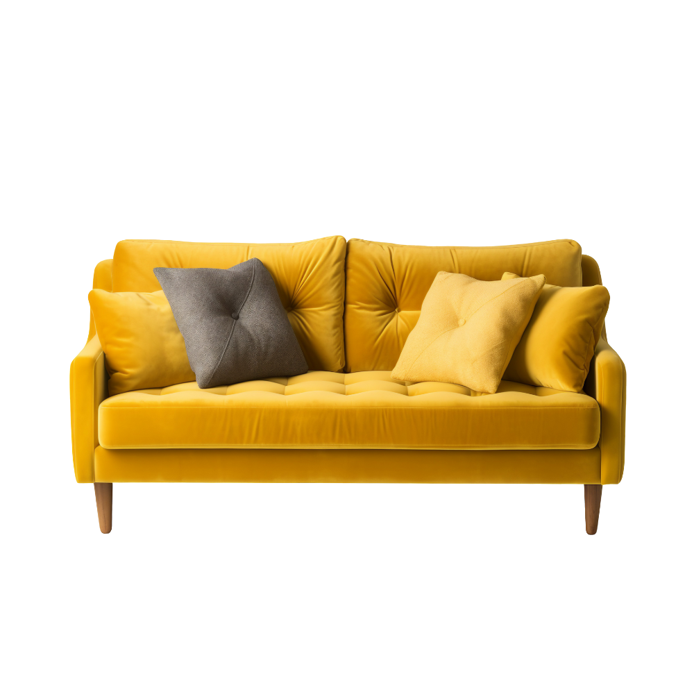 Sunshine Velvet Couch
